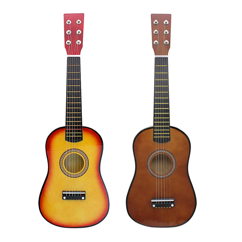 23inch 6 String Acoustic Guitar with Pick Strings for Beginner Kids Adults Musical Gift