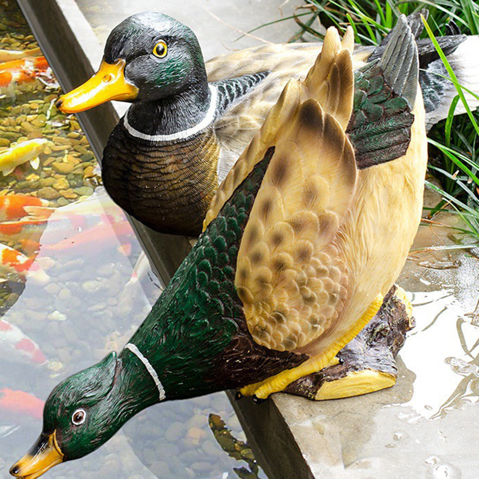 Garden Duck/Mallard Decorations | Outdoor Yard Decor for Patio, Balcony