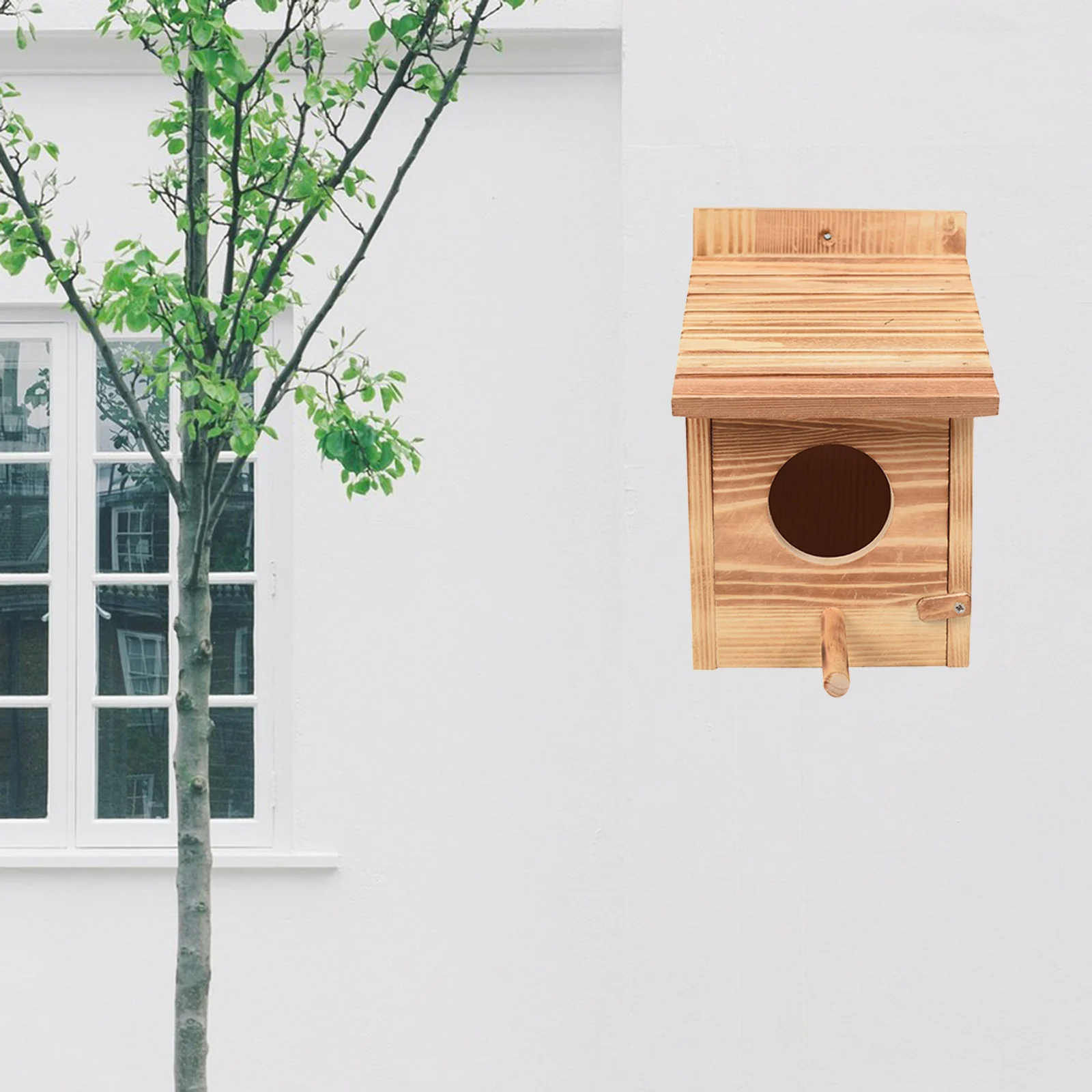 Pets Solid Wood Bird Nest Hole Outdoor Bird Nest Household Insulation Bird Cage Can Be Customized Parrot Breeding Box