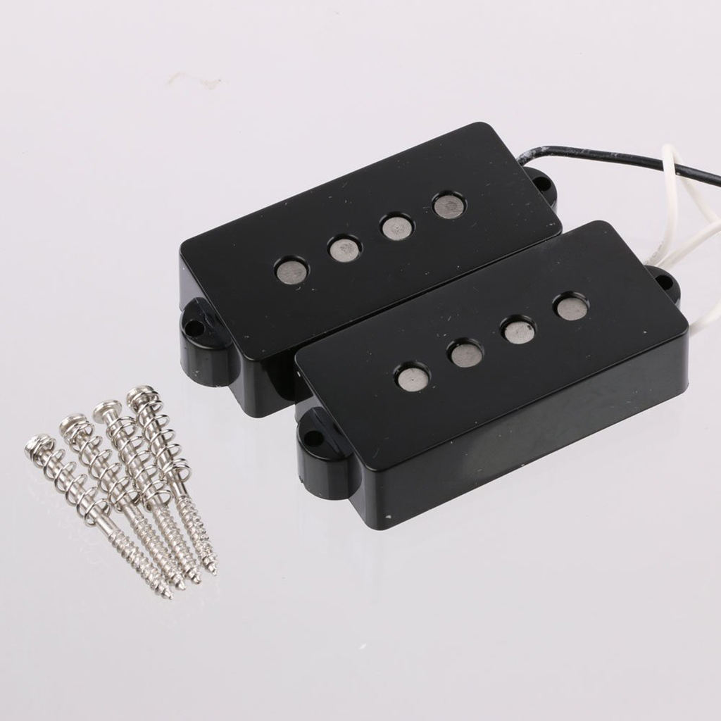  Open Pickguard Alnico5 Magnets for 4-String Precision Bass Guitar