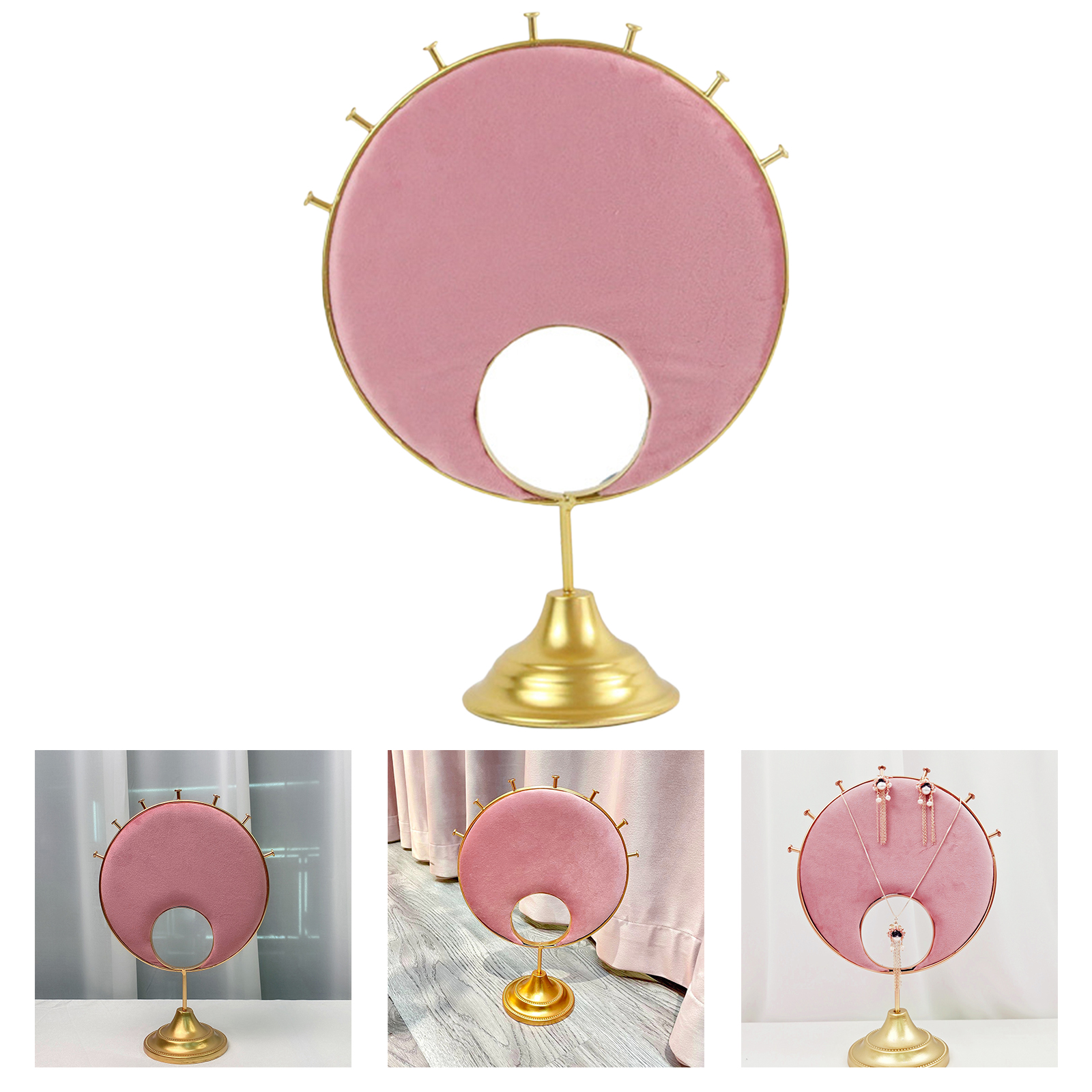 Multi-Functional Jewelry Display for Hanging Earrings Necklace Pendant Bracelets Tabletop Stand Holder Great For Organization