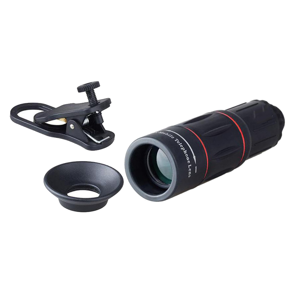 18x25 Monocular Zoom HD 18X Telephoto Zoom Mobile Phone Lens Clip Sports