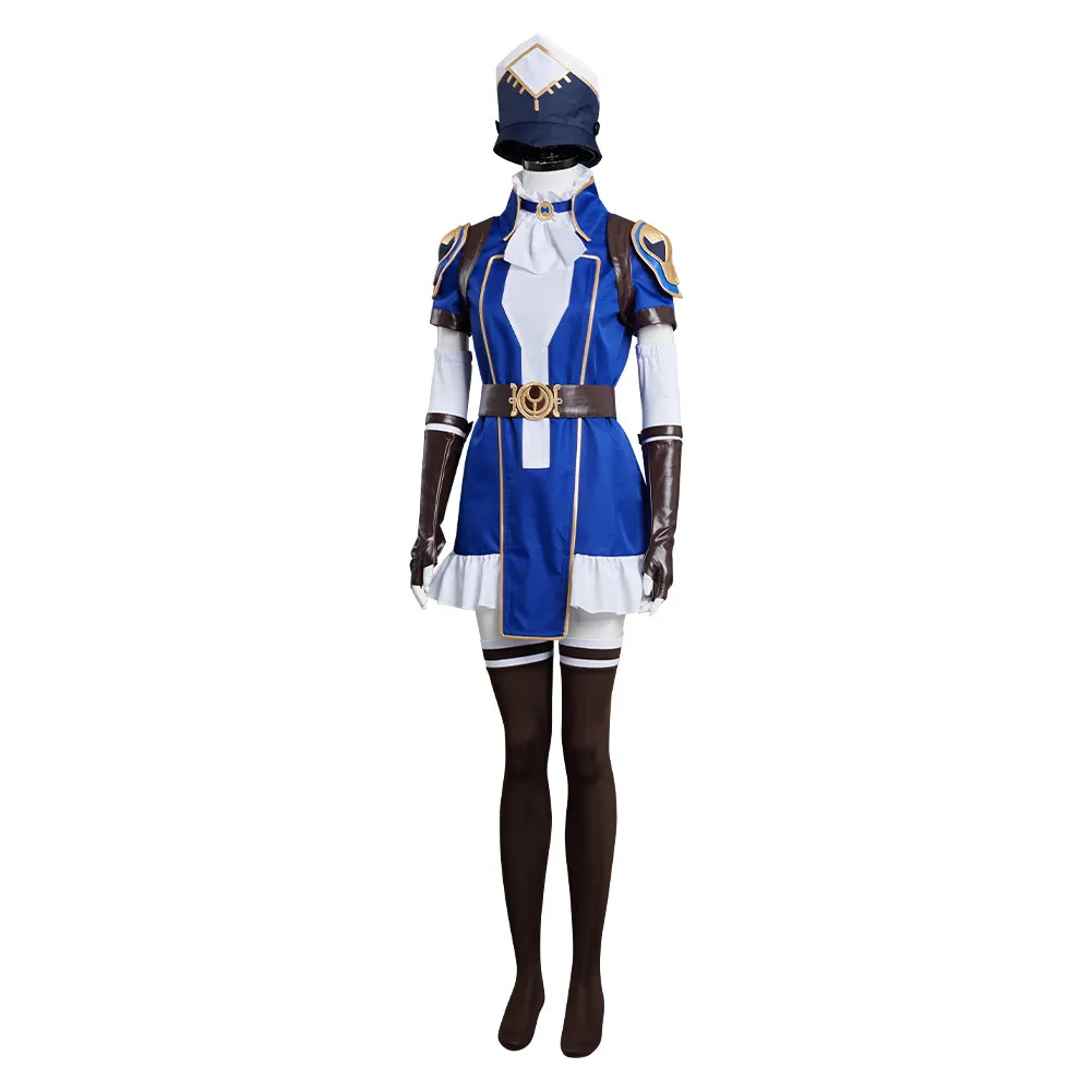 plus size halloween costumes Arcane: LOL - Caitlyn the Sheriff of Piltover Cosplay Costume Outfits Halloween Carnival Suit sexy police woman costume