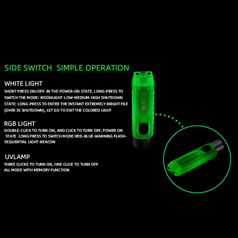 11 modos de luz uv vermelha fluorescente