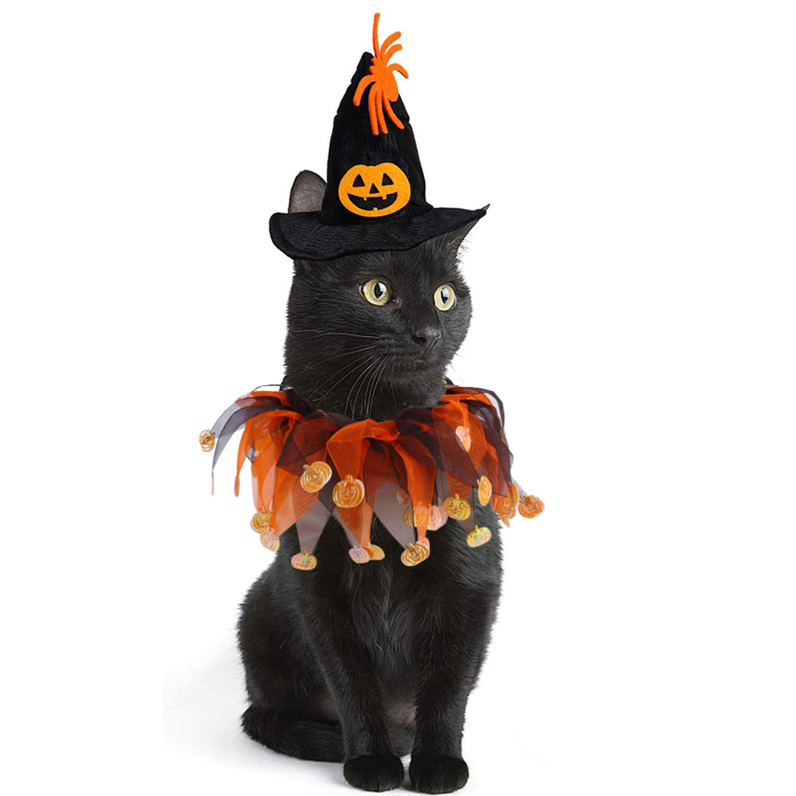 Halloween Pet Costume Set Pumpkin Decoration Apparel for Christmas Festivals Dog Small Animals Easter