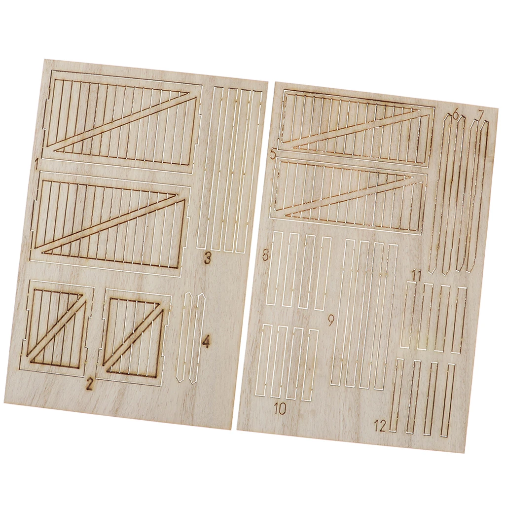 1:35 Ruins Wooden Box  Scene Model Architecture Unassembled Kit