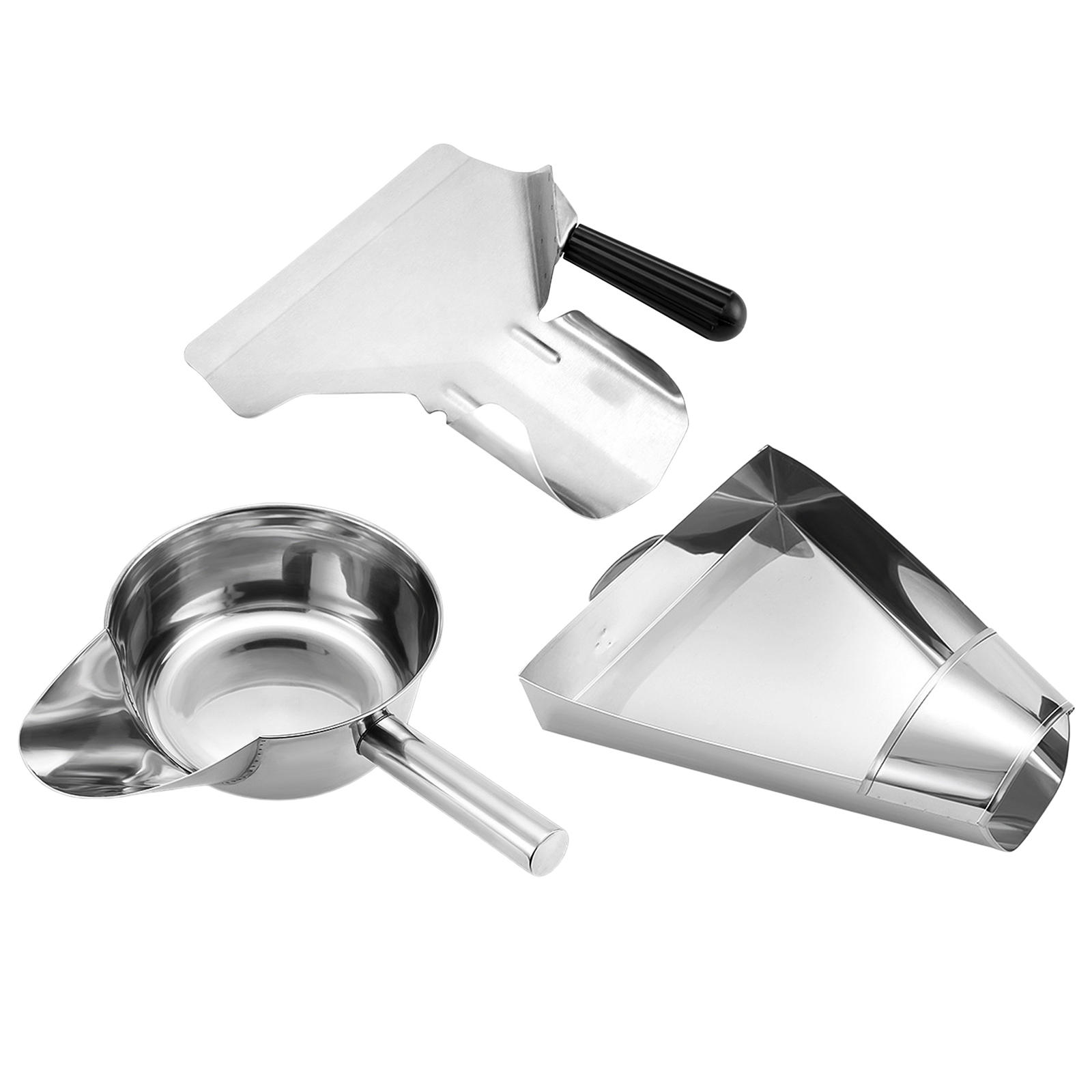Chips Scoop Stainless Steel Multi-Functional Long-Lasting Serve Bagger Scooper for Kitchen Movie Theaters Candy Ice French Fries