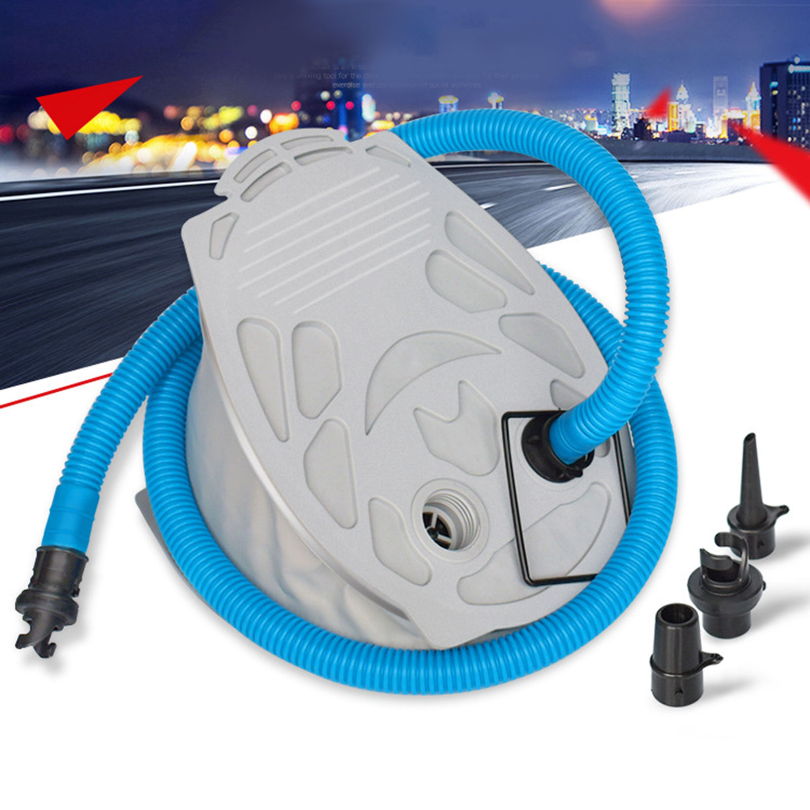 Bellows Foot Air Pump  Inflator for Kayaking Inflatable Boat Pool Toy