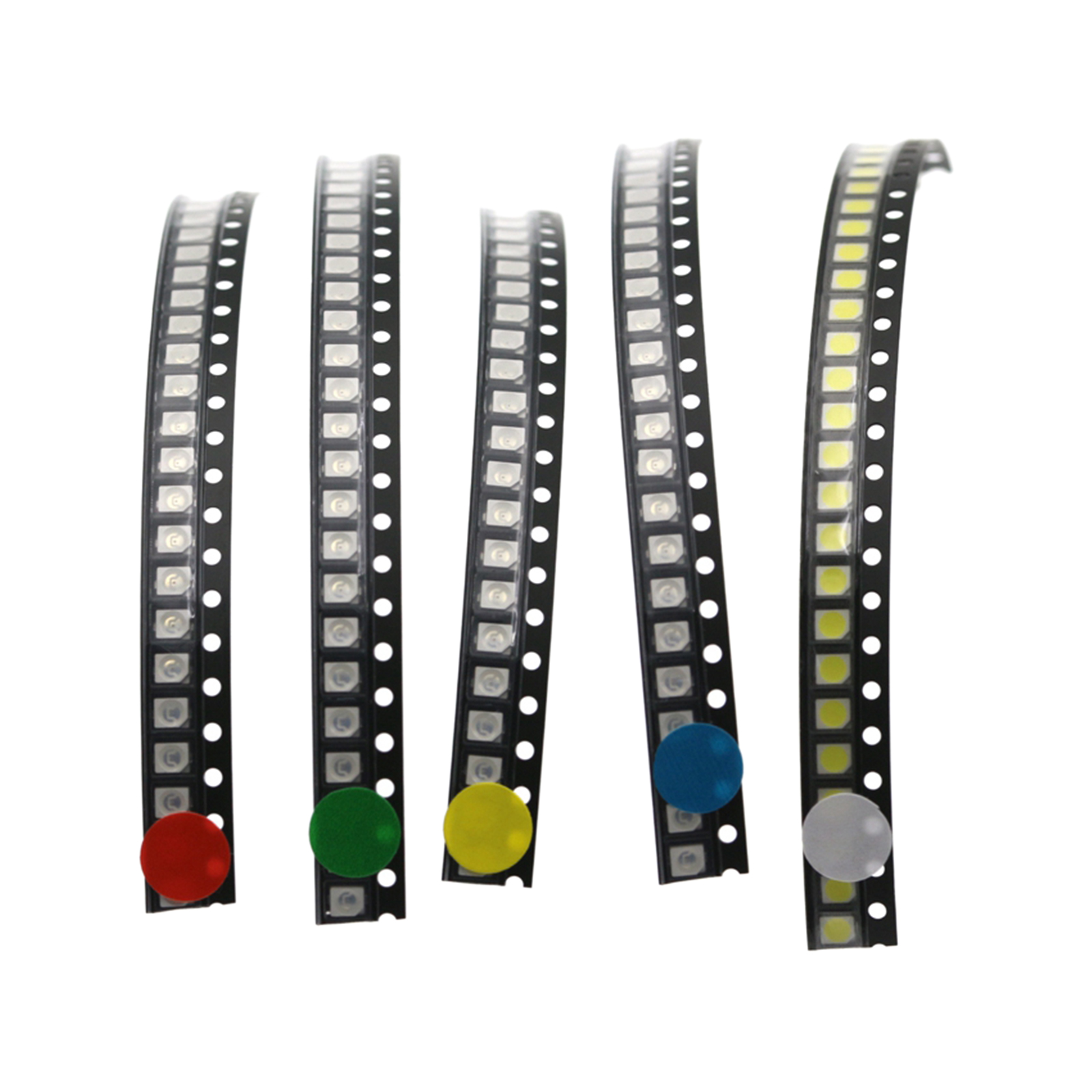 100 Pack of 0.5W 3V High Power SMD LED COB Chip Lights Beads 5 Colors LED Diode Components