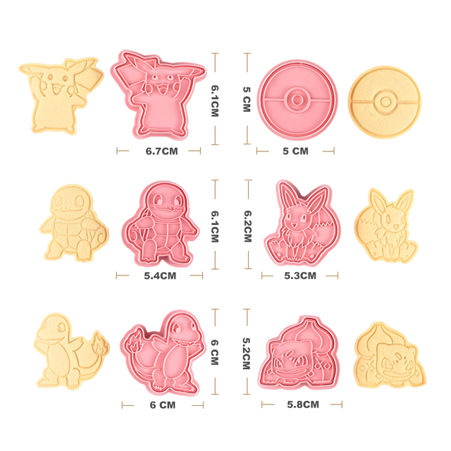 6 sztuk zestaw Pokemon Cookie Mold 3d Cartoon Anime rysunek Pikachu Charmander Squirtle Bulbasaur DIY forma do pieczenia akcesoria imprezowe tanie tanio TAKARA TOMY Artykuły gospodarstwa domowego z postaciami rysunkowymi 4-6y 7-12y 12 + y 18 + CN (pochodzenie) NO FIRE PIERWSZA EDYCJA 6 sztuk zestaw Pokemon Cookie Mold 3d Cartoon Anime rysunek Pikachu Charmander Squirtle Bulbasaur DIY forma do pieczenia akcesoria imprezowe tanie tanio TAKARA TOMY Artykuły gospodarstwa domowego z postaciami rysunkowymi 4-6y 7-12y 12 + y 18 + CN (pochodzenie) NO FIRE PIERWSZA EDYCJA