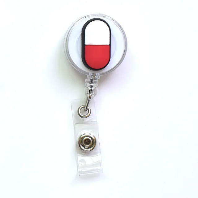 Retractable Badge Reels Nurse Doctor Medical Worker Uniform Chest Pocket Card  Holder ID Card Holder Badge Holder Accessories