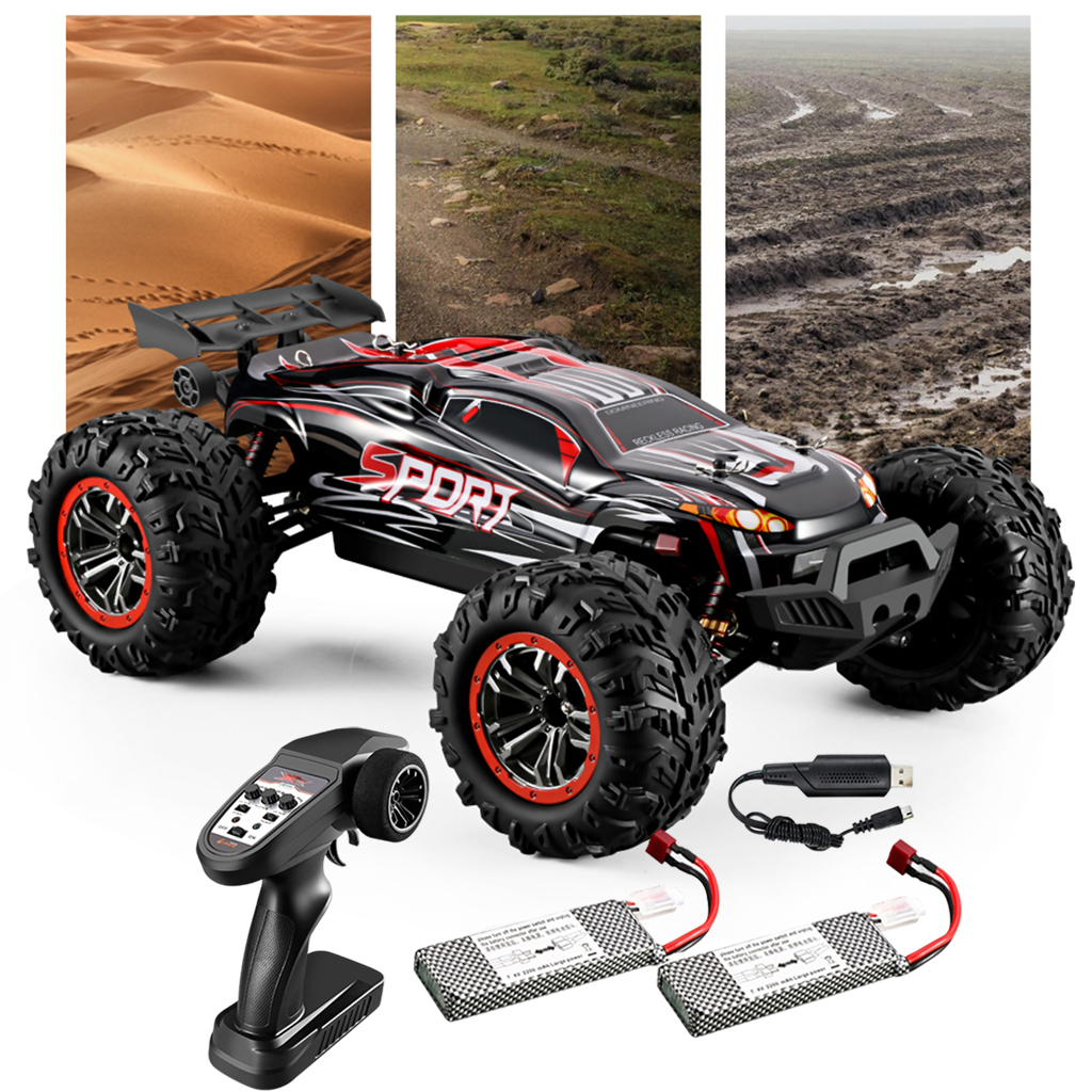 All Terrain 1/10 RC Car High Speed 4X4 Monster Truck 2200mah 100m Remote Distance Gifts for Boys and Adults