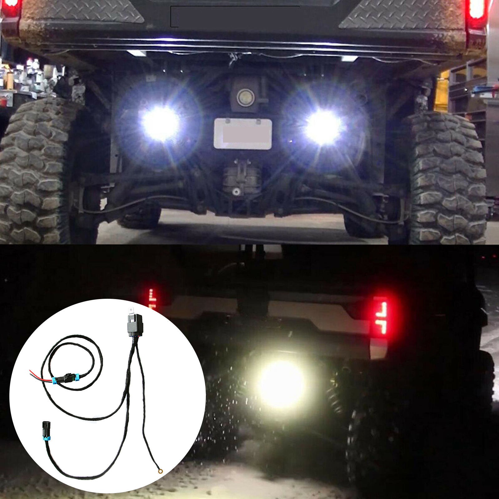 1 PCs Back Up Light Reverse Lights Harness Kits for Polaris Ranger XP 1000 2018-2021