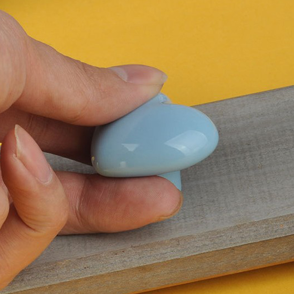 Heart Shaped Ceramic Kitchen Cabinet Cupboard Knobs Door Bin Handle Pull Knob