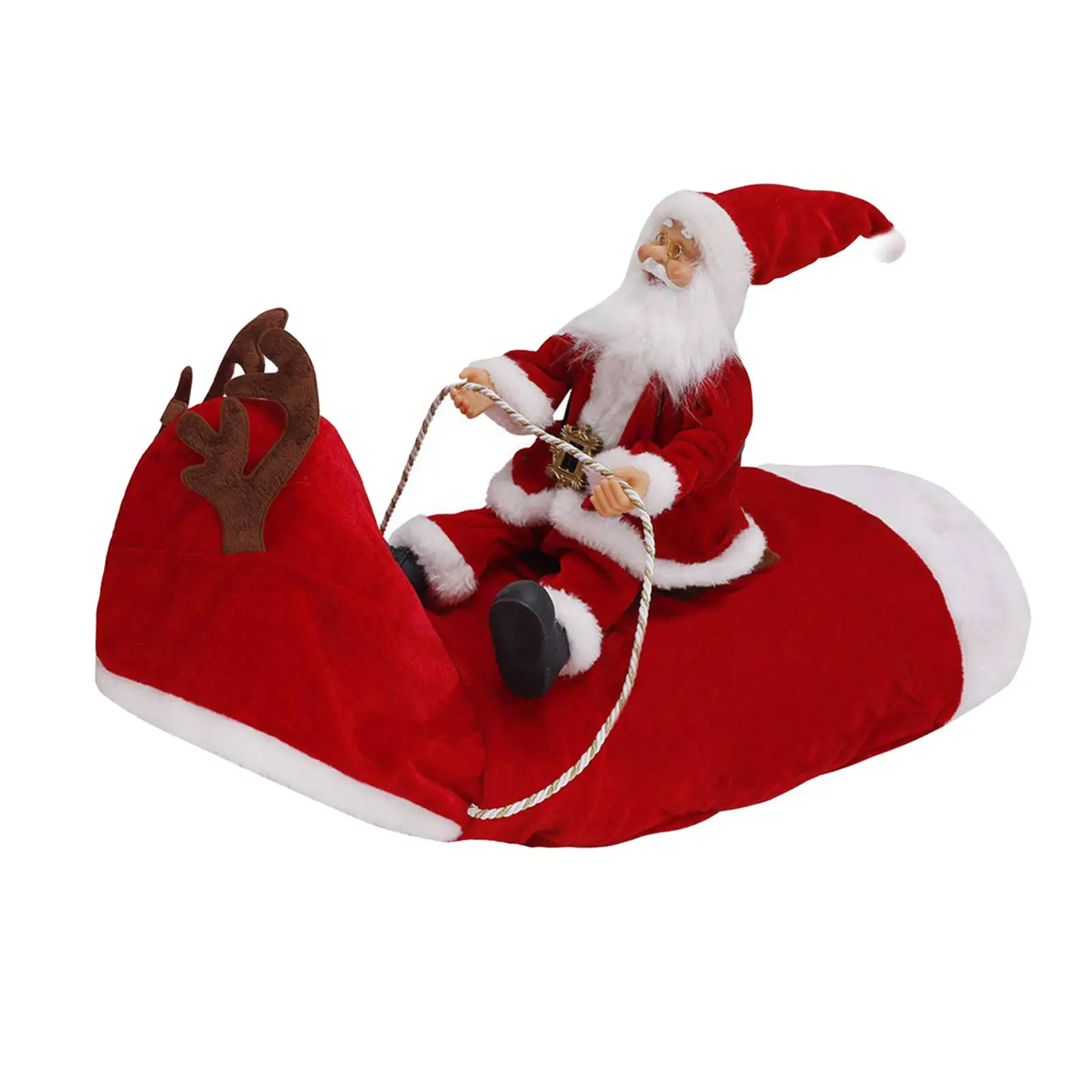 Pet Puppy Christmas Costume Small Dog Reindeer Tree Hat Bib Xmas Clothes