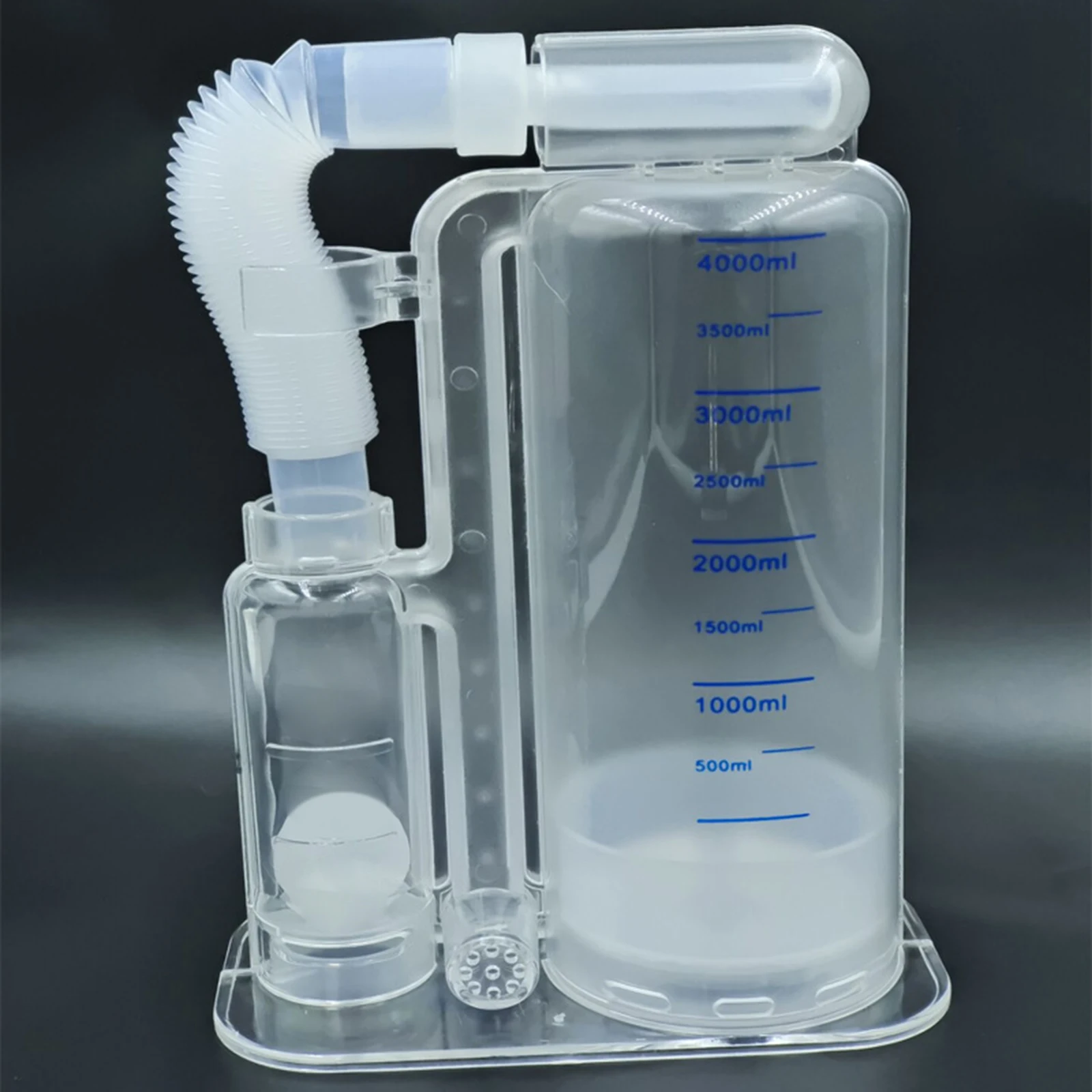 4000ml Single-Ball Breathing Trainer Lung Exerciser Incentive Spirometer Breath Measurement System for Deep Breath Training