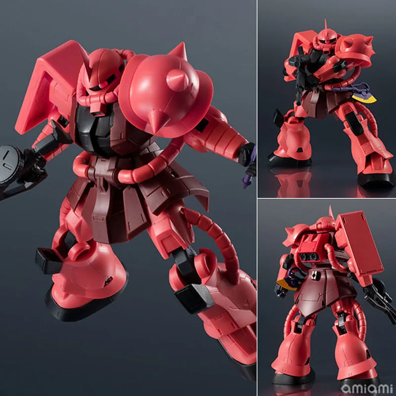 Bandai Gundam Model Kit Anime Figure MS-06S-CA Char's Zaku 2 Genuine Gunpla Finished Model Action Toy Figure Toys for Children