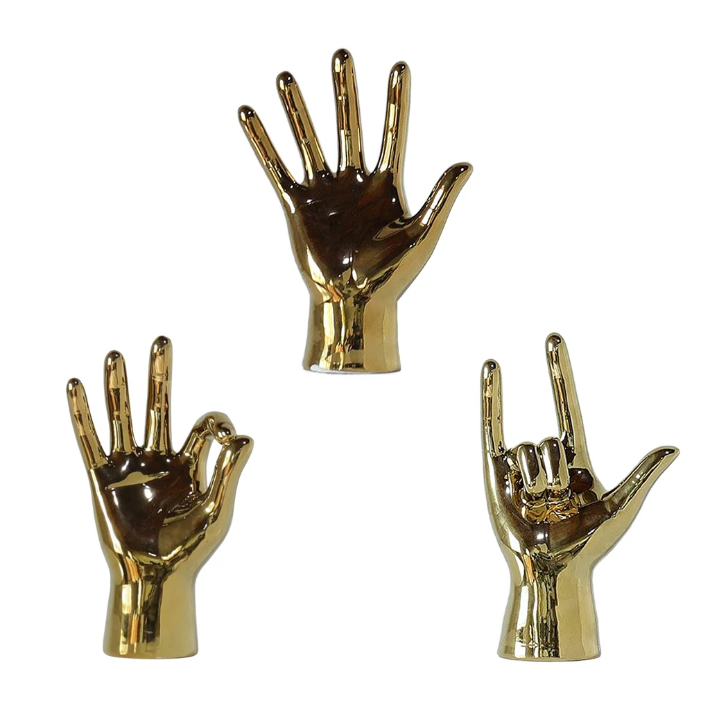 Chic Art Hand Gesture Sculpture Ornament Figurine Statue Decor Adornment
