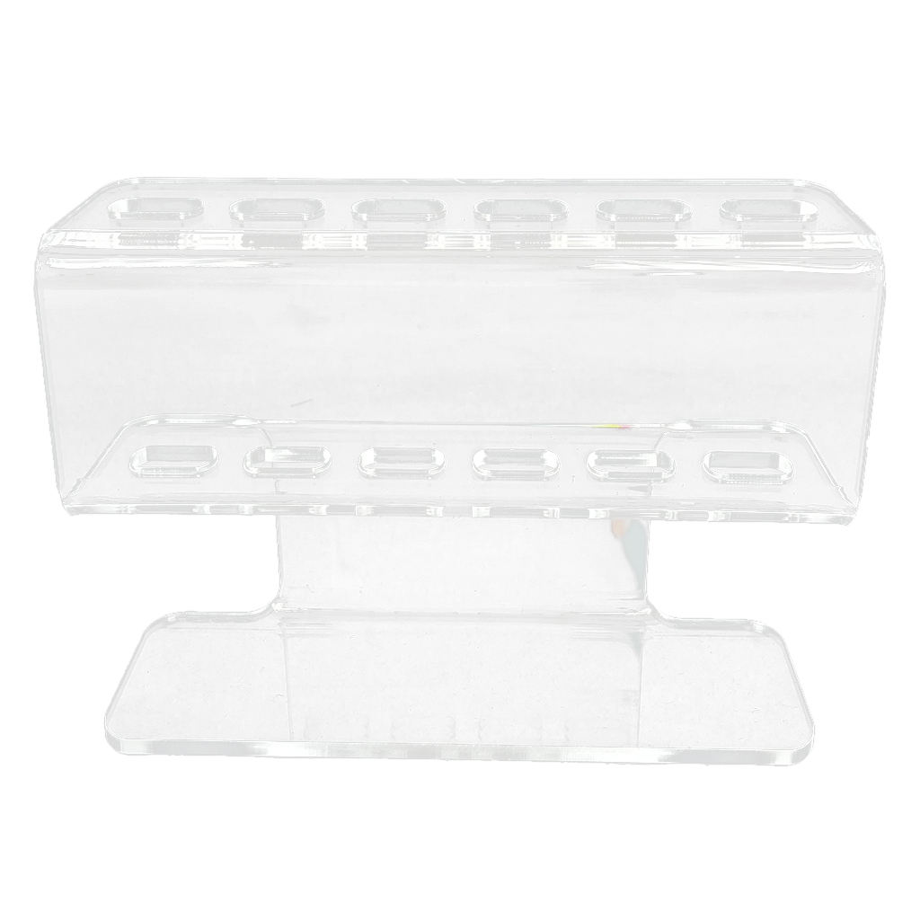 Clear Eyelashes Tweezers Holder Bathroom Tabletop Display Stand 135x40x80mm