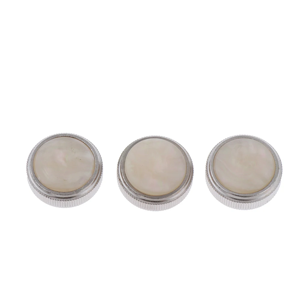 Trumpet Valve Finger Buttons Repair Parts Set of 3pcs Baritone Brass Wind Parts