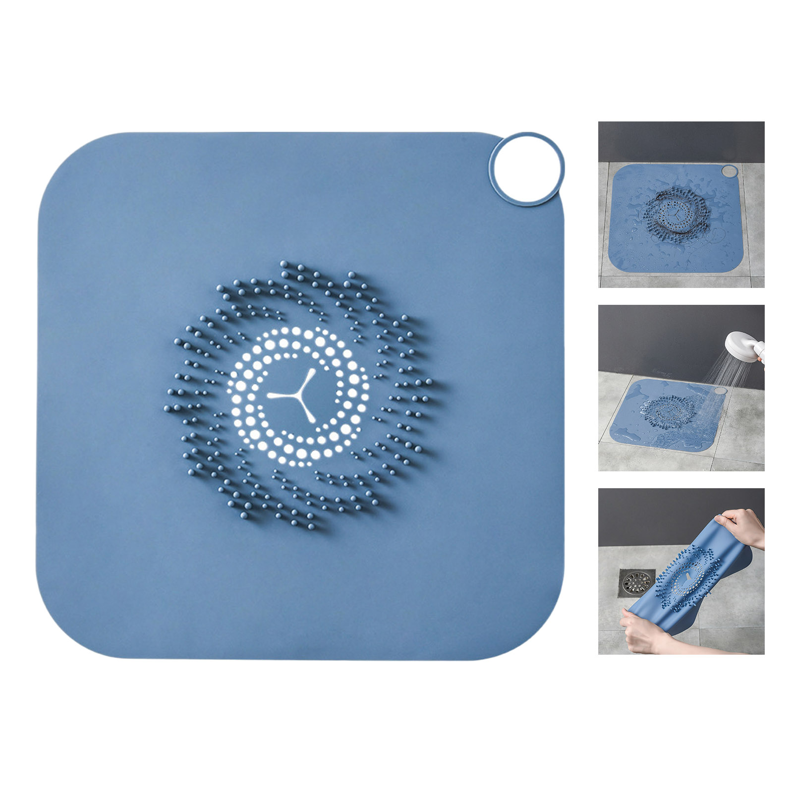 Floor Drain Cover Hair Catcher Floor Drain Pad Bathtub Drain Cover Waste Plug Filter Drain Stopper for Kitchen Bathroom Sink