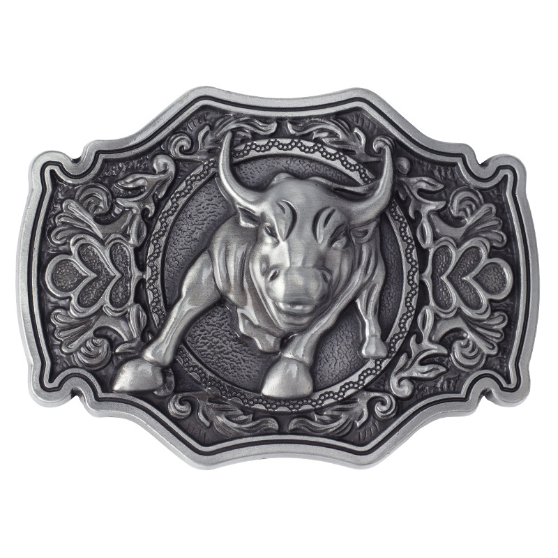 Cartoon Bull Muster Gürtel Schnalle Handgemachte Leder Gürtel Zubehör – Detail 7