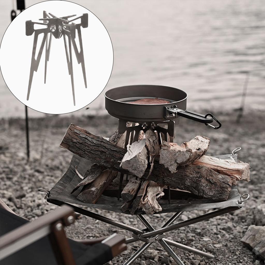 Mini Stove Cross Stand Burner Bracket Holder for Outdoor Camping Backpacking