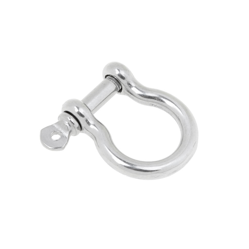 Marine Chain Rigging Bow Type Anchor Shackle with Captive Pin for Boat Sailing 304 Stainless Steel