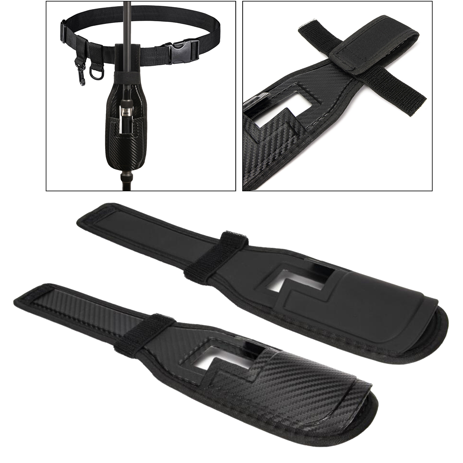 Portable Waist Belt Fishing Rod Holder Organizer Support Stand Carrier Waist Bag Lightweight Outdoor