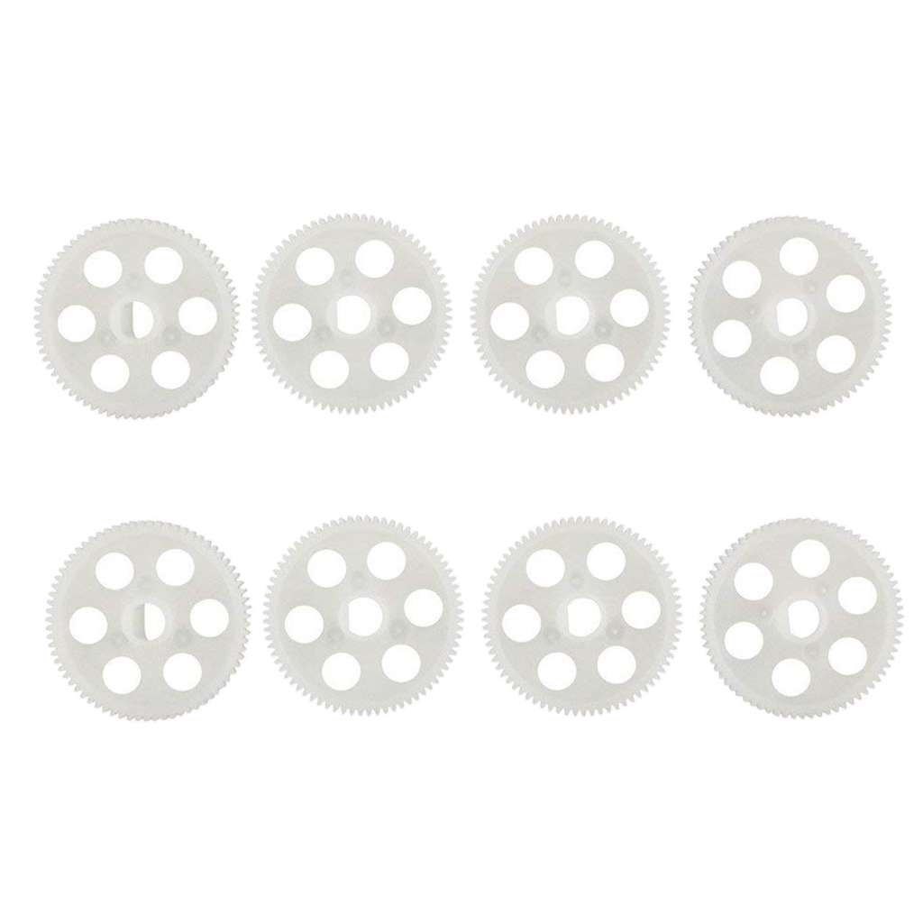 8pcs Big Plastic Gear for UDI ,U818A ,PLUS, U49W, U49C ,AA818, RC Quadcopter ,White