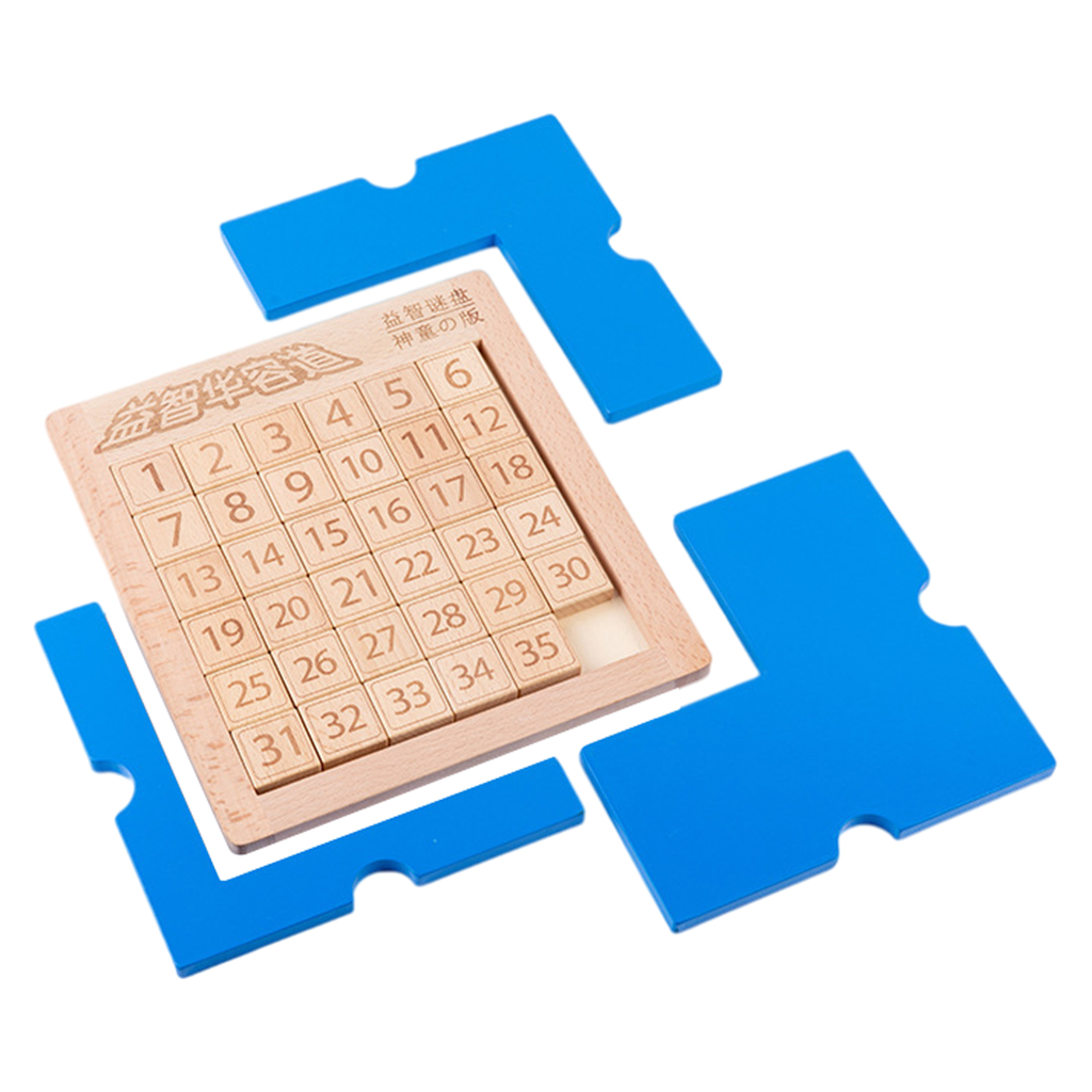 Vintage Sliding Number Toy Digital Puzzle Games Brain Teaser Sliding Block Math Educational Toys for Kids Boys Girls Gift