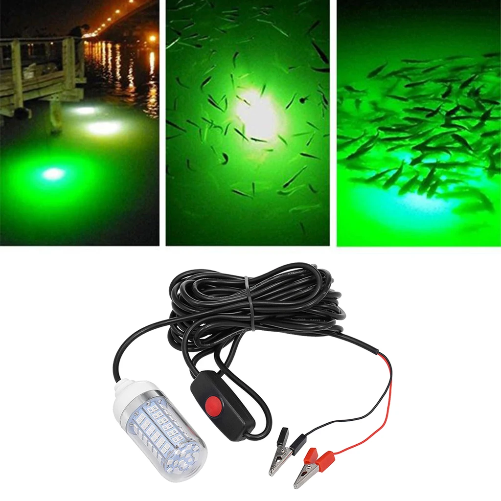 Underwater Fishing Light 300 LED Green Diving Night Catch Attracter