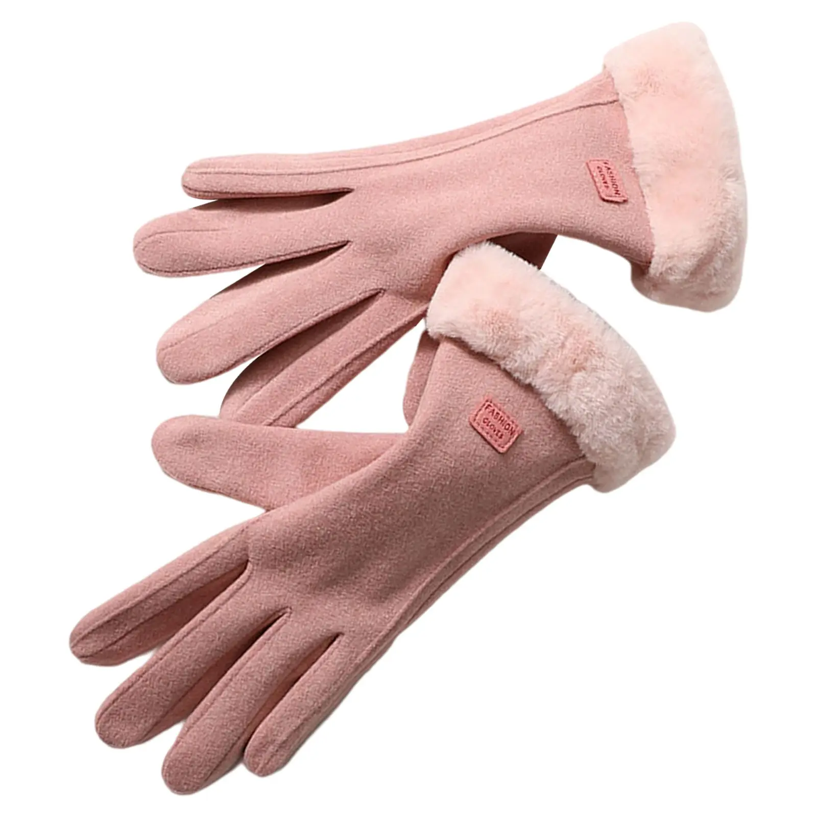 Warm Gloves Warm Non-Slip Plus Velvet Fashion Windproof Lightweight Ridding Gloves for Gym Outdoor Riding Sport Mountaineering
