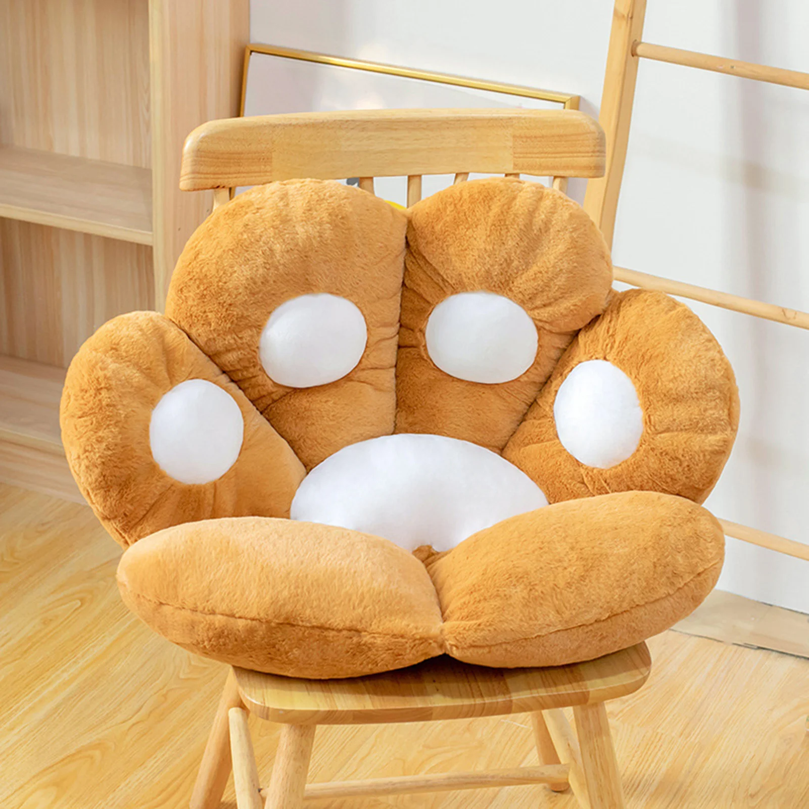 forma de bonito assento almofada gato pata