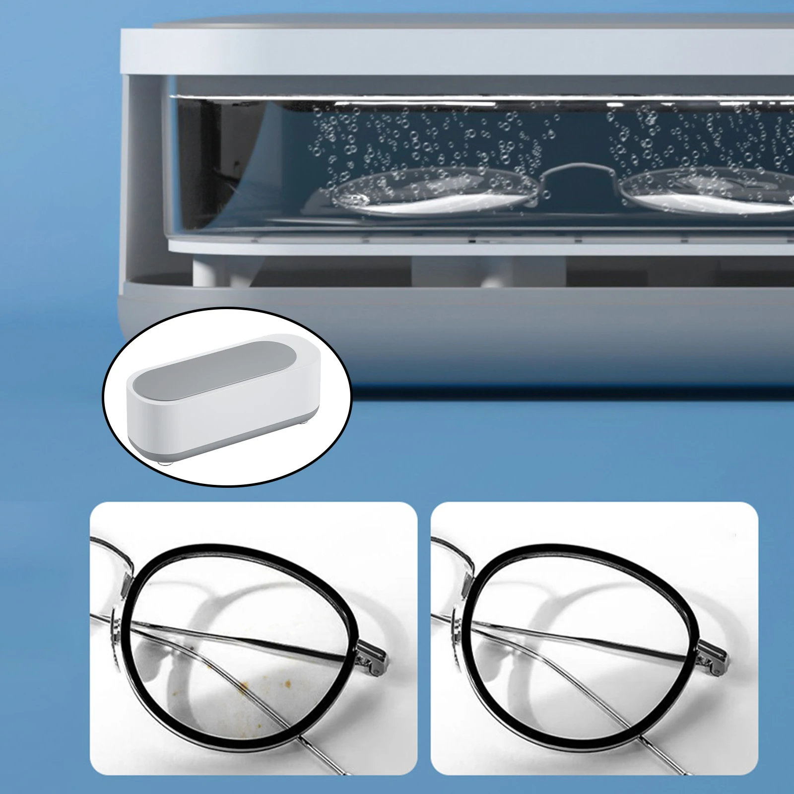 Digital Ultrasonic Jewelry Cleaner Washing Eye Glasses Cleaning Machine