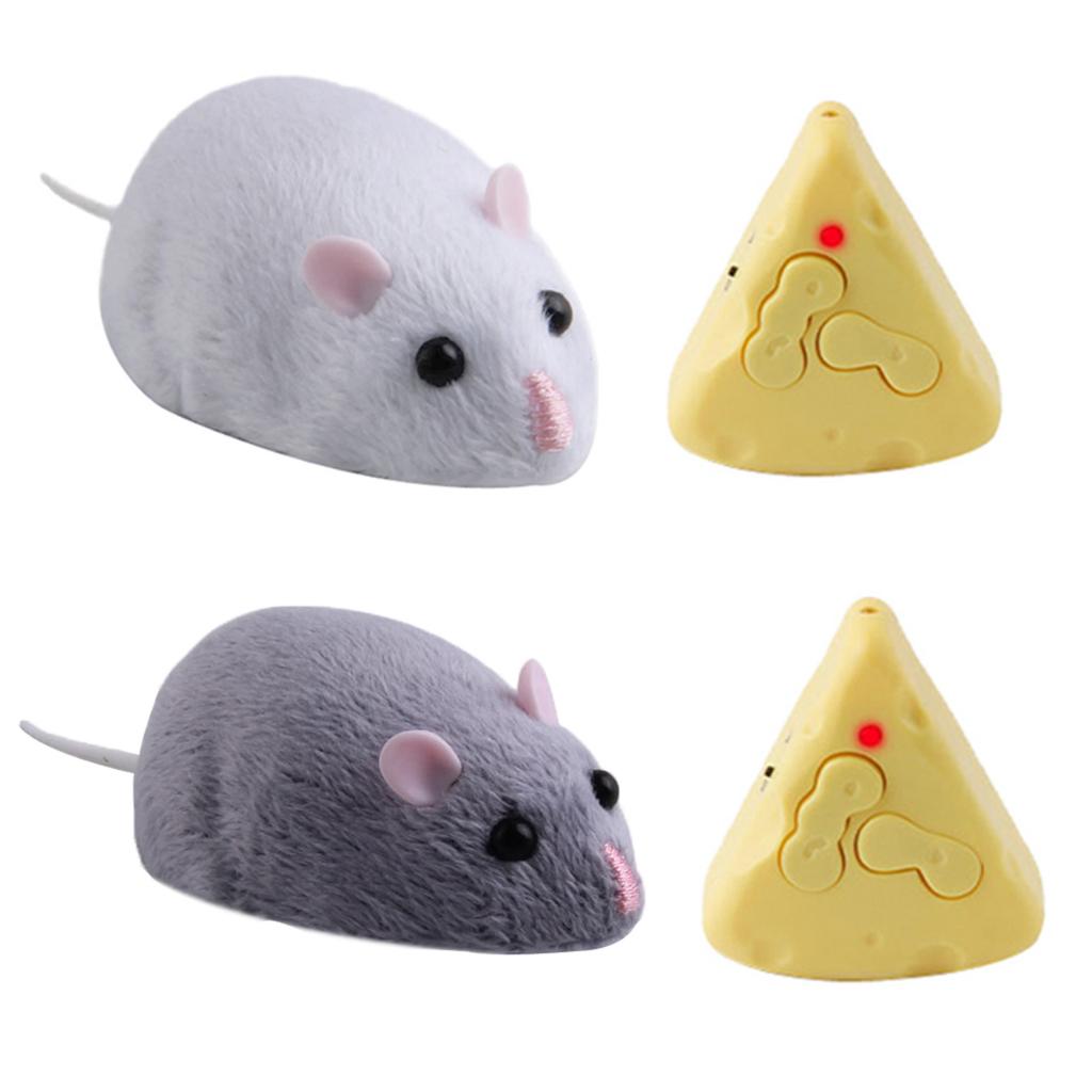 Electronic Movable Mouse Rat RC Toy Chew Training  Funny Toy