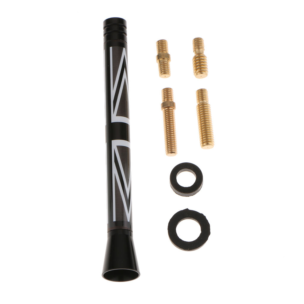 4.2'' England Flag Carbon Fiber Car Radio Antenna Replacement with Screws