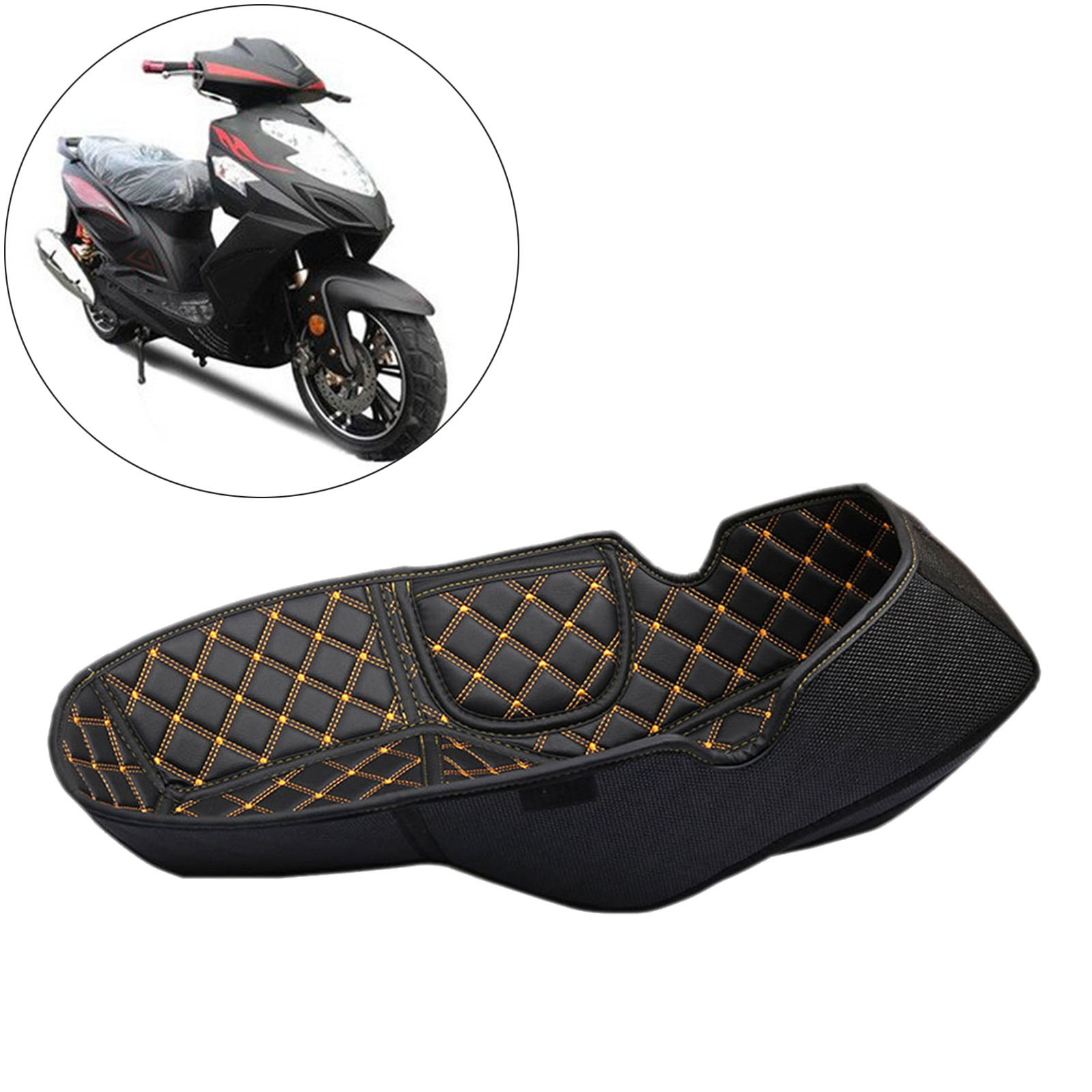 Motorbike Flexible DIY Seat Covers Cushion Case Pad Mat Anti-Slip Fit for HONDA PCX150 PCX 150 Parts Accessory
