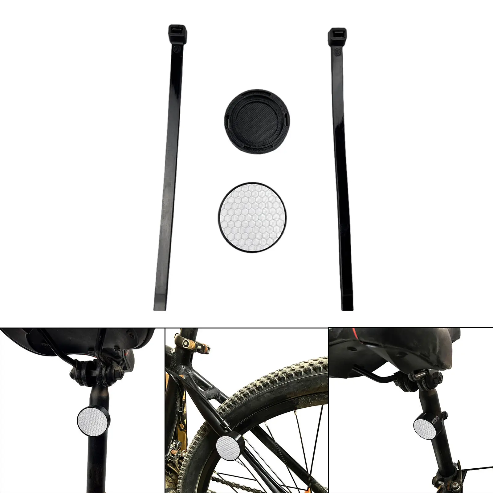 Bike Reflector Compatible Install Hidden Bracket for Holder Mountain Bicycle