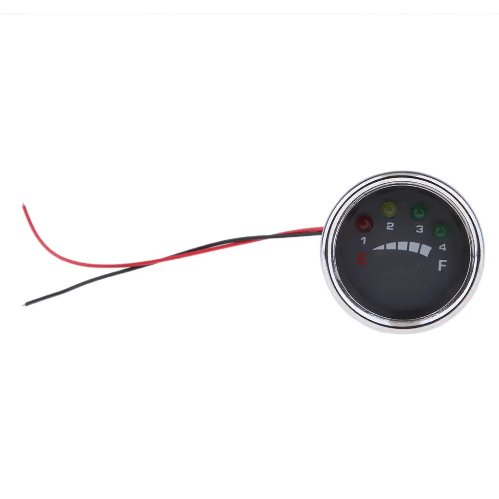 48V Motorcycle Round Analog Battery State Of Charge Indicator Meter