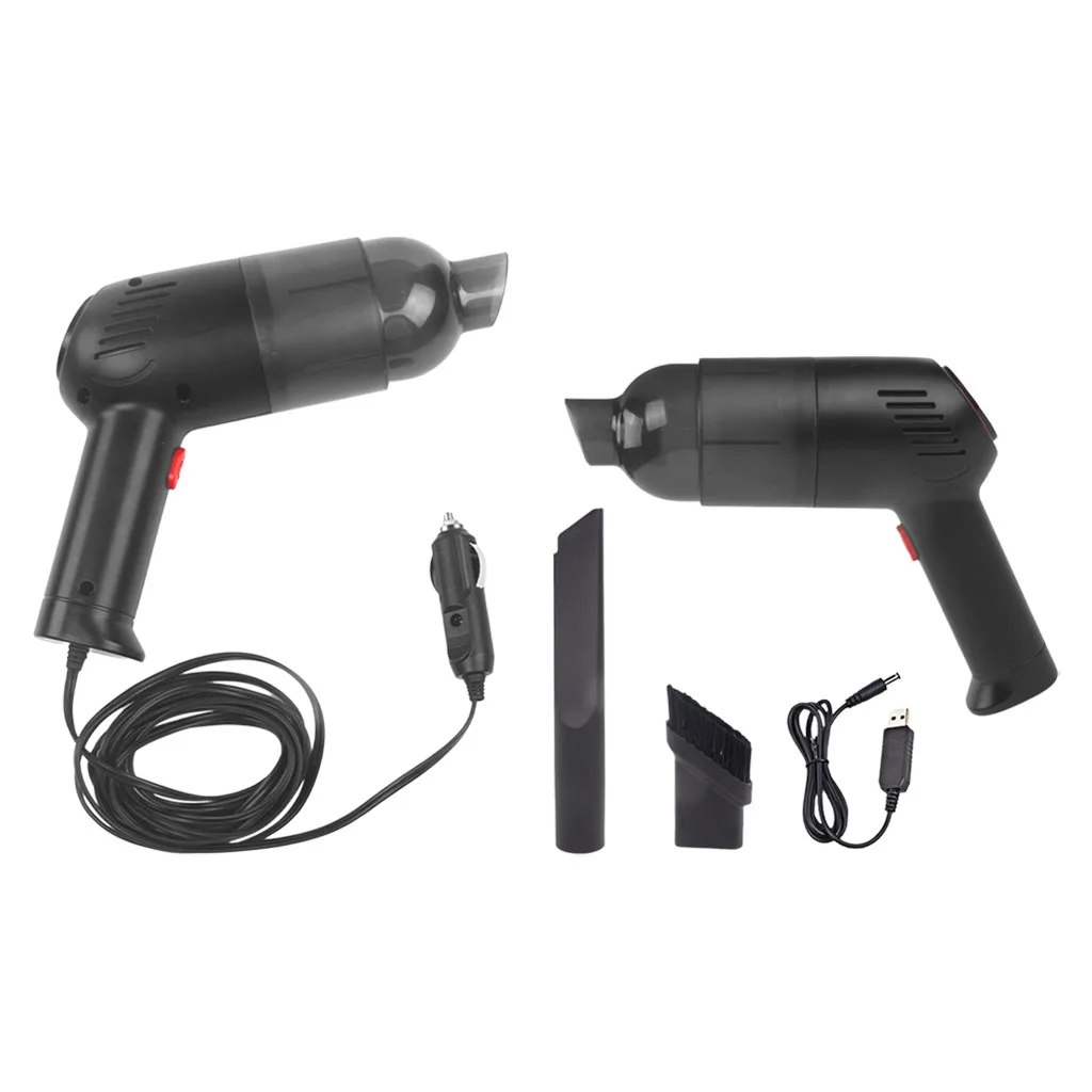 Hand Held Car Vacuum Cleaner Rechargeable High Power With Long Nozzle Wet & Dry Cleaning for Home/Car/Pet Hair