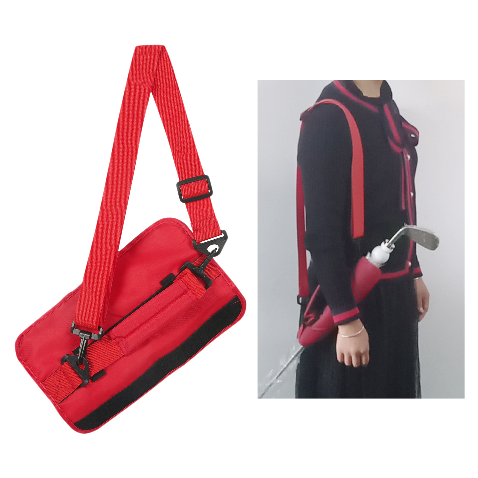 Lightweight Mini Golf Club Bag Driving Range Carrier Course Training Case for Men Women Kids Universal Adjustable Straps