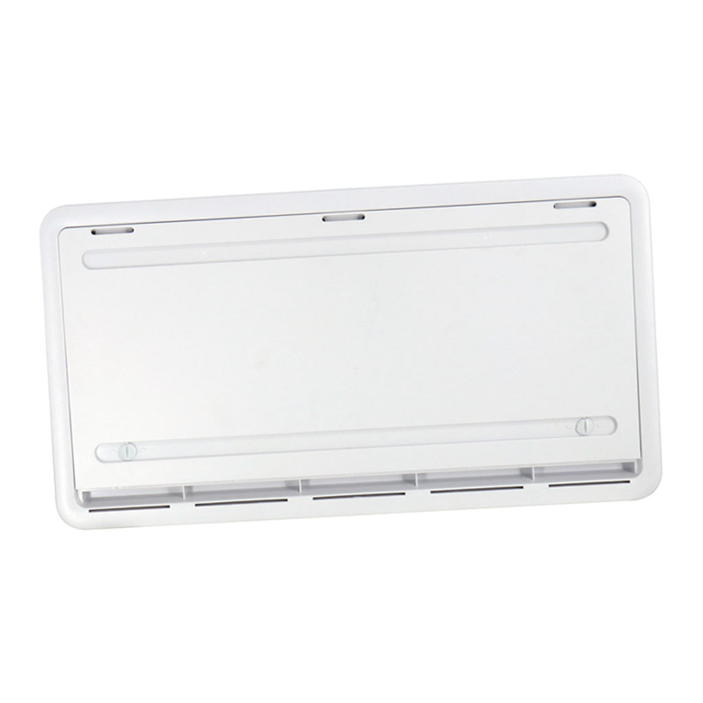 Durable Universal RV Motorhome Storage Hatch + Fan Travel Trailer Accessories White 20.47x11.02