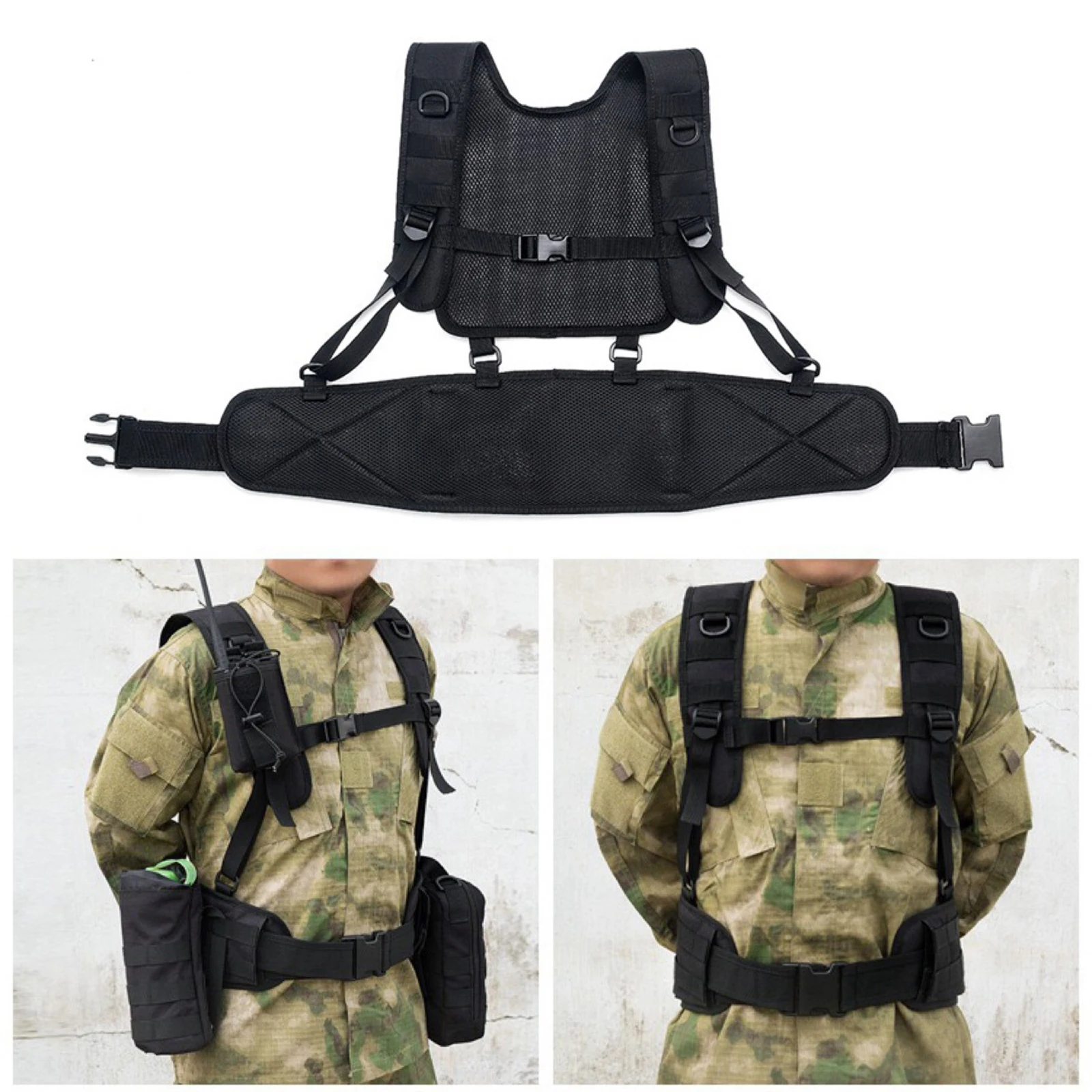 Tactical Vest Outdoor Game Combat Training Chest Rig Safety Hunting Clothing