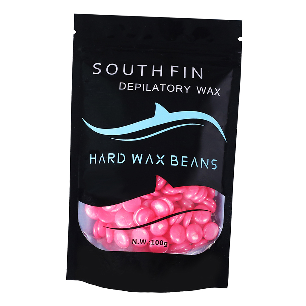 No Strip Painless Hard Wax Beads Women Men Hair Removal Depilatory Waxing Beans for Sensitive Skin 100g/ Bag