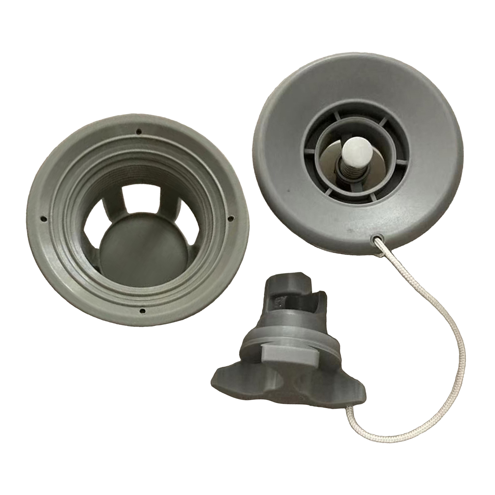 Kayak Boat Air Valve, Gray PVC Air Gas Valve Cap Replacement for Inflatable Boat