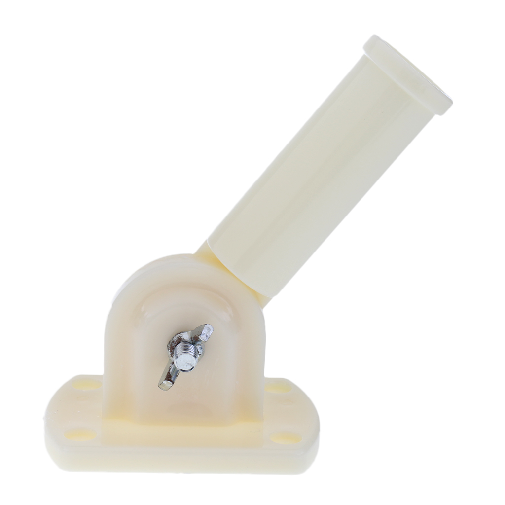 Flag Pole Wall Mount 180° Adjustable Flagpole Holder Windsock Base W/ Screw