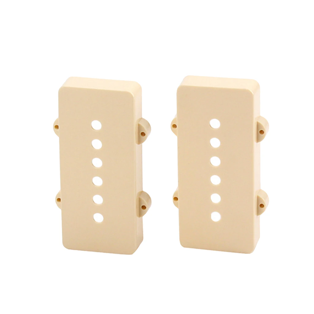 Pack of 2 Soapbar Guitar Pickups Covers Shell Cream for 6 Strings Electric Guitar P90 Pickups - Beige