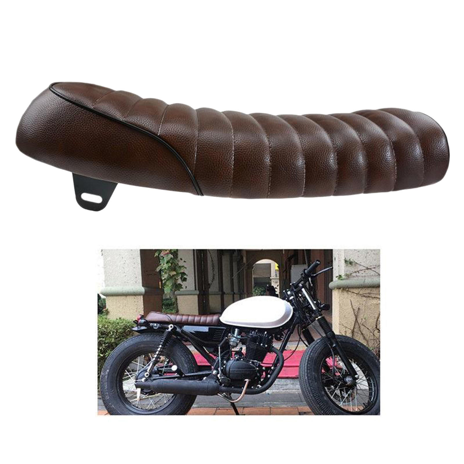 Universal Motorcycle Cafe Racer Seat Custom Flat Seat Cushion for SUZUKI GS GSX X6 TU Series
