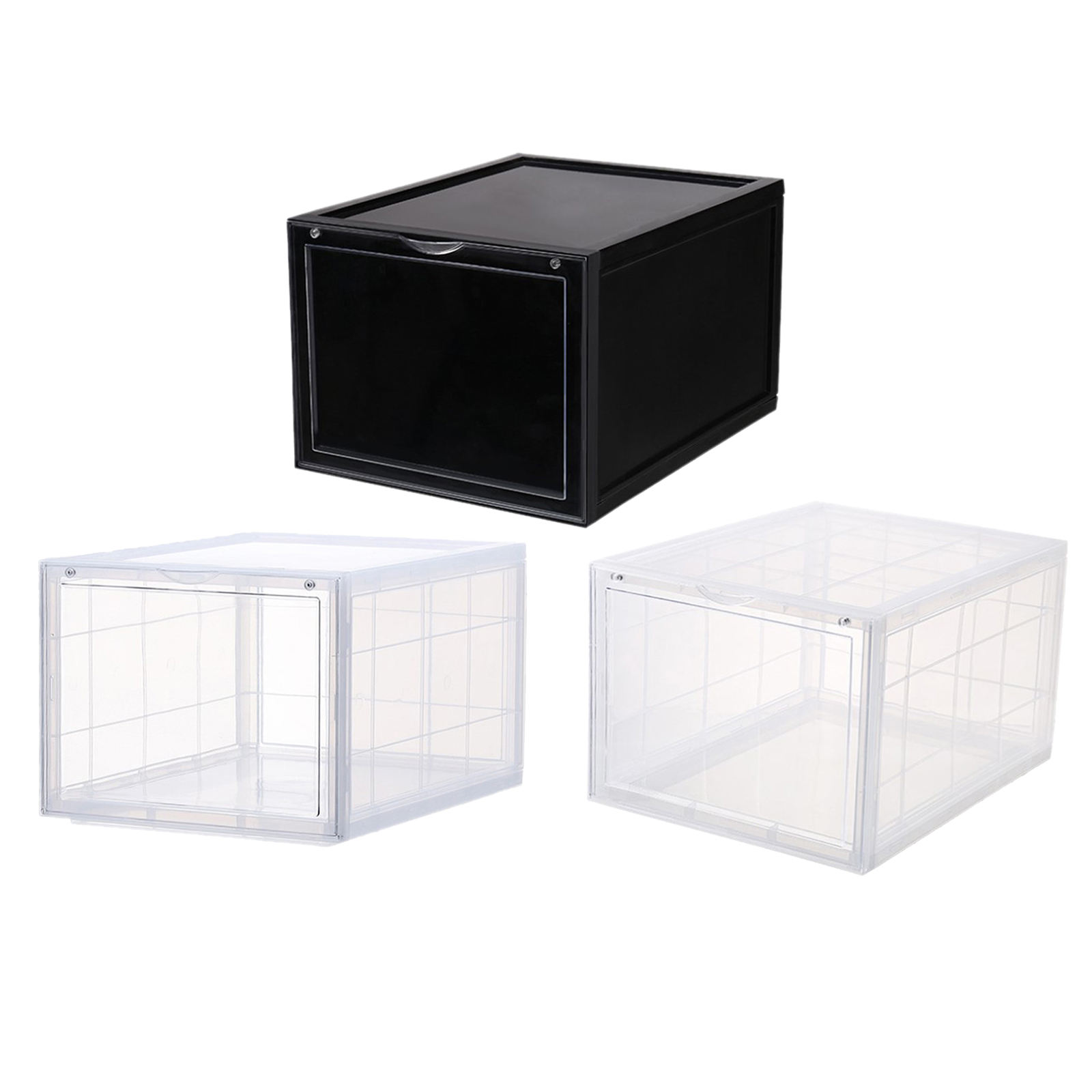 Plastic Shoes Case Thickened Transparent Drawer Case Shoe Boxes Stackable Box Shoe Organizer Shoebox